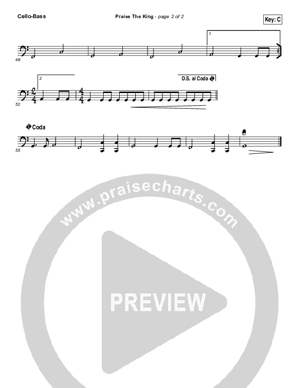 Praise The King Cello/Bass (Corey Voss)