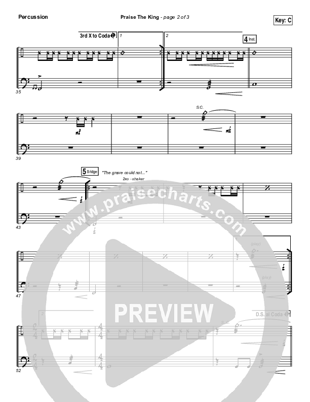 Praise The King Percussion (Corey Voss)