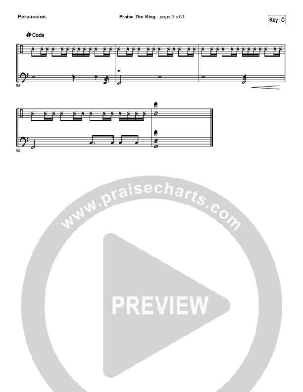 Praise The King Percussion (Corey Voss)