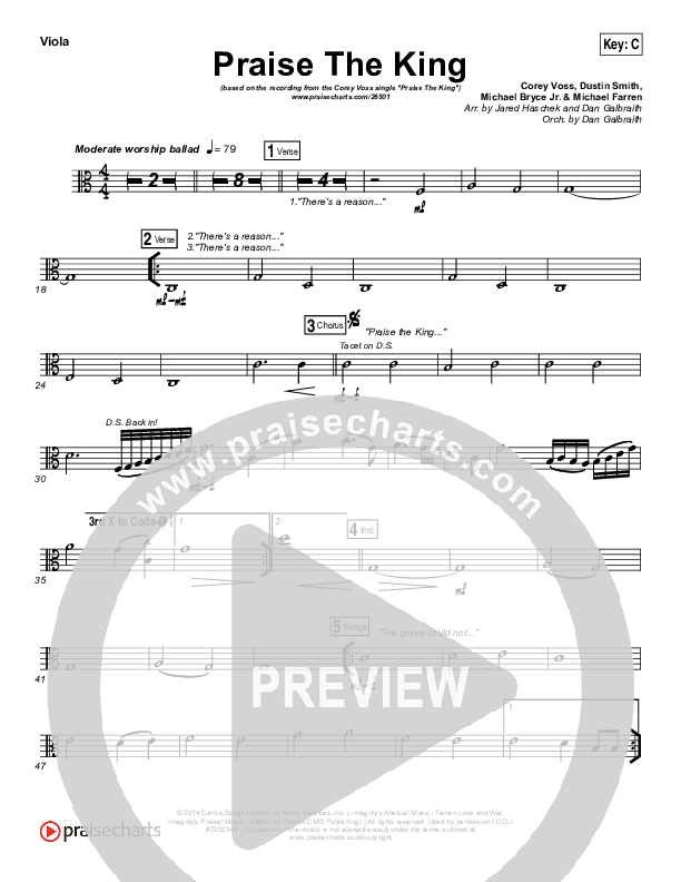 Praise The King Viola (Corey Voss)