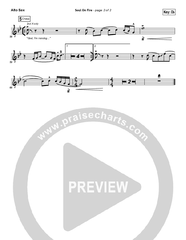 Soul On Fire Alto Sax (Third Day)