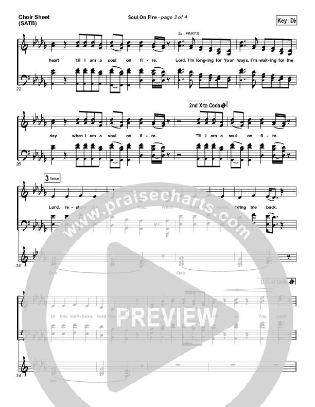 Soul On Fire Choir Vocals (SATB) (Third Day)