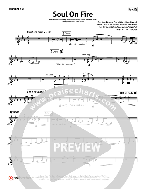 Soul On Fire Brass Pack (Third Day)