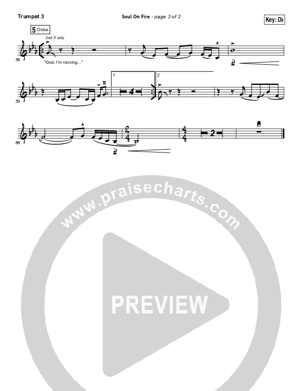 Soul On Fire Trumpet 3 (Third Day)