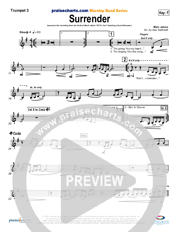 Surrender Trumpet 3 (Lincoln Brewster)