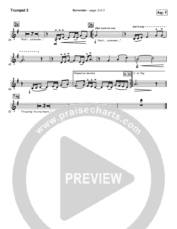 Surrender Trumpet 3 (Lincoln Brewster)