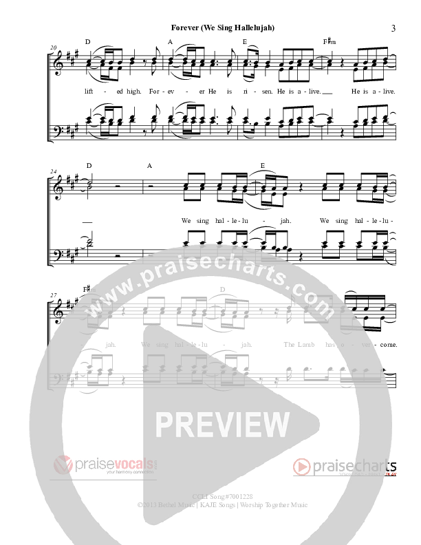 Forever Lead Sheet (SAT) (PraiseVocals)