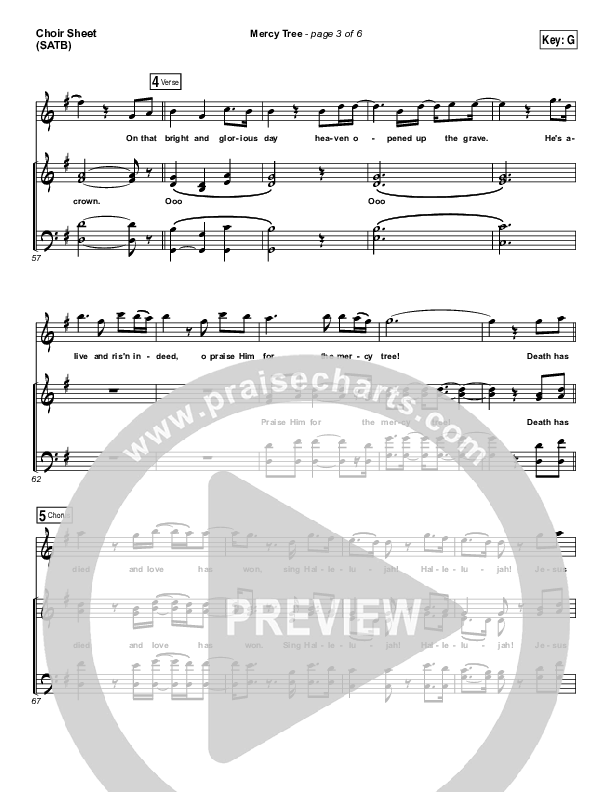 Mercy Tree Choir Vocals (SATB) (Anthony Evans)