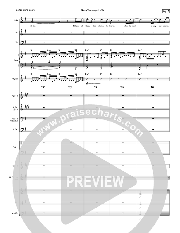 Mercy Tree Conductor's Score (Anthony Evans)