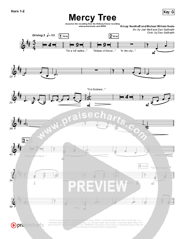 Mercy Tree Brass Pack (Anthony Evans)