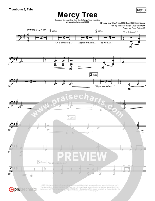 Mercy Tree Trombone 3/Tuba (Anthony Evans)