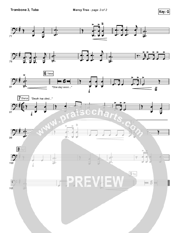 Mercy Tree Trombone 3/Tuba (Anthony Evans)