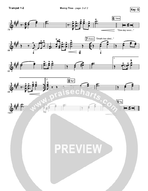 Mercy Tree Trumpet 1,2 (Anthony Evans)