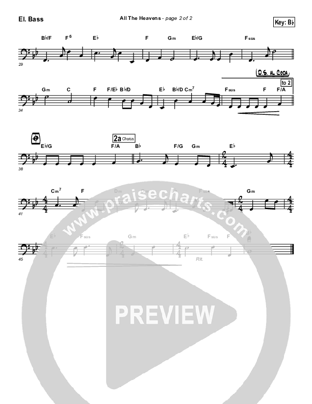 All The Heavens Bass Guitar (Hillsong Worship)