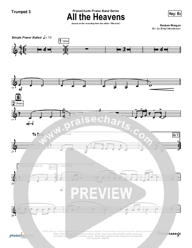 All The Heavens Trumpet 3 (Hillsong Worship)