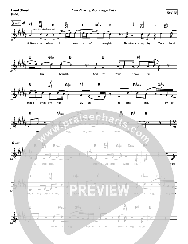 Ever Chasing God Lead (SAT) (Jon Guerra)