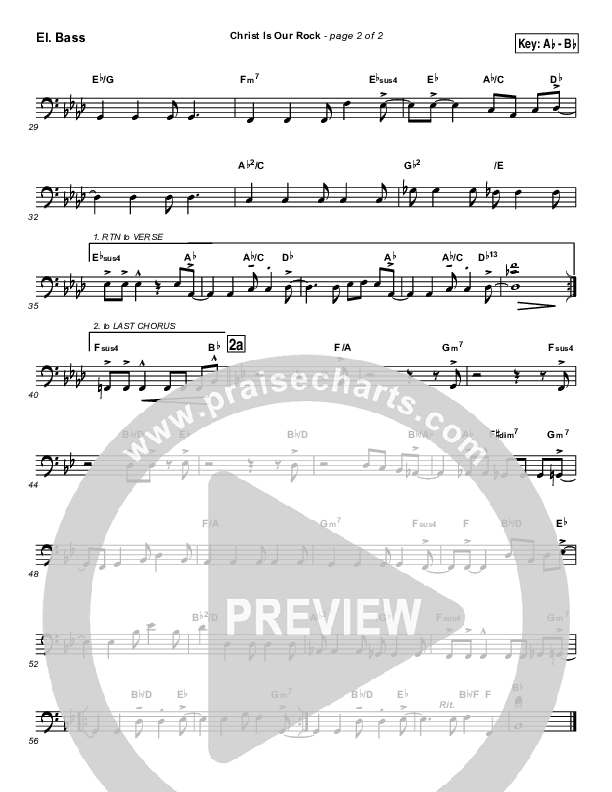 Christ Is Our Rock Bass Guitar (Brad Henderson)