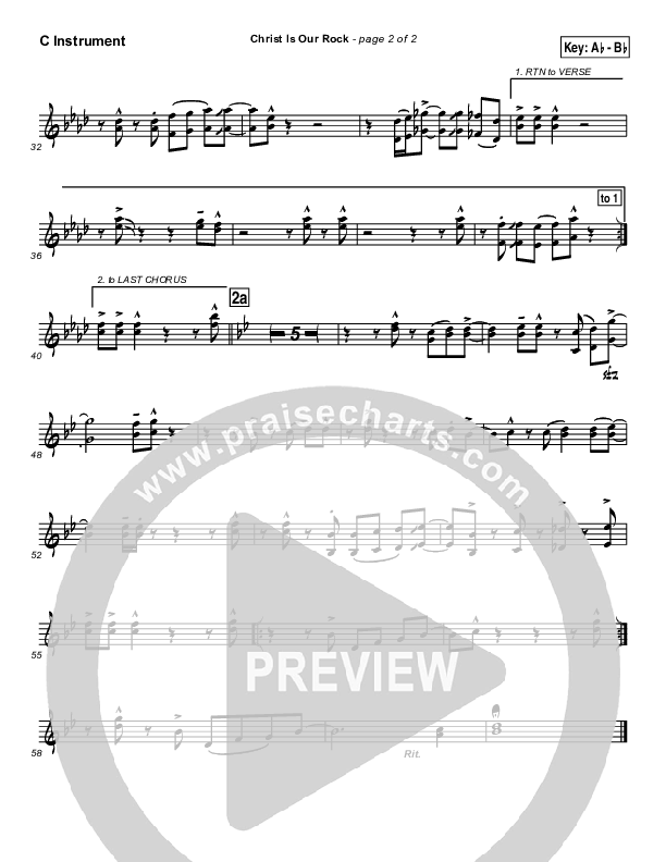 Christ Is Our Rock C Instruments (Brad Henderson)