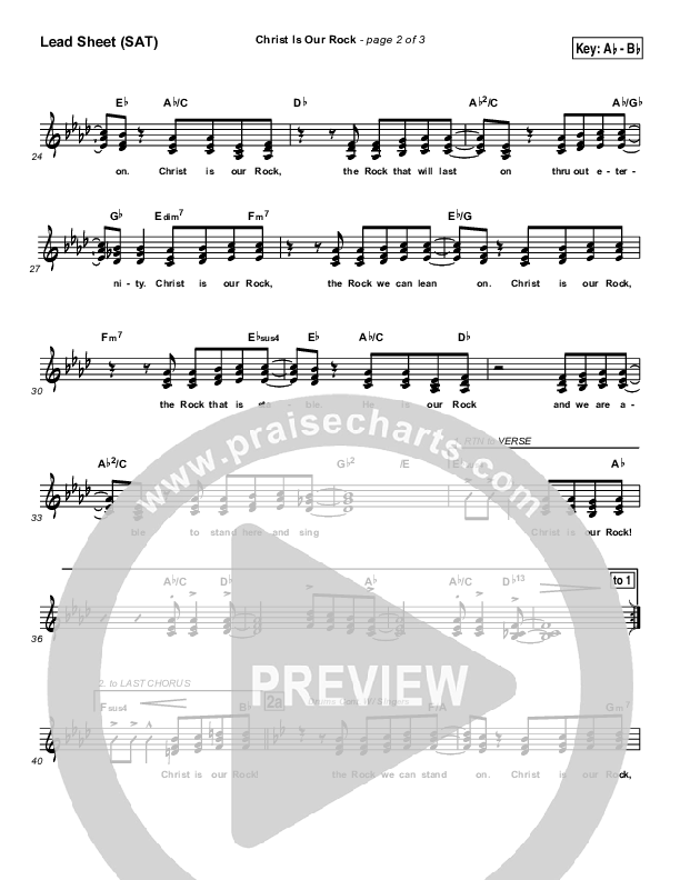 Christ Is Our Rock Lead & Piano (Brad Henderson)