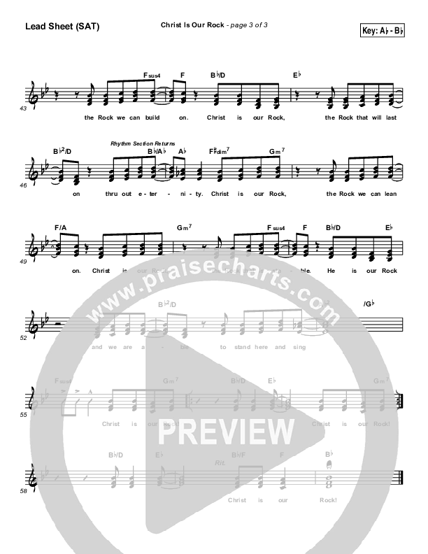 Christ Is Our Rock Lead & Piano (Brad Henderson)