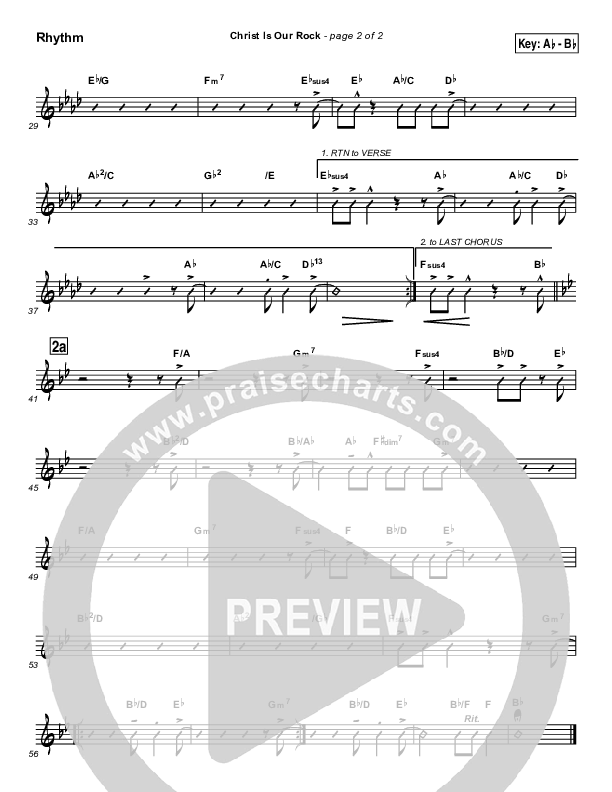 Christ Is Our Rock Rhythm Chart (Brad Henderson)