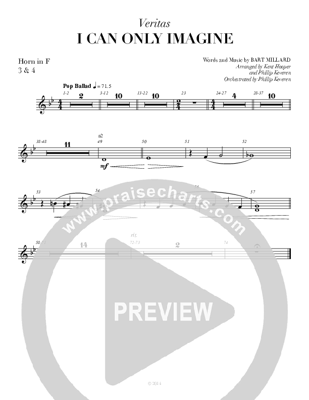 I Can Only Imagine French Horn 3 (Veritas)