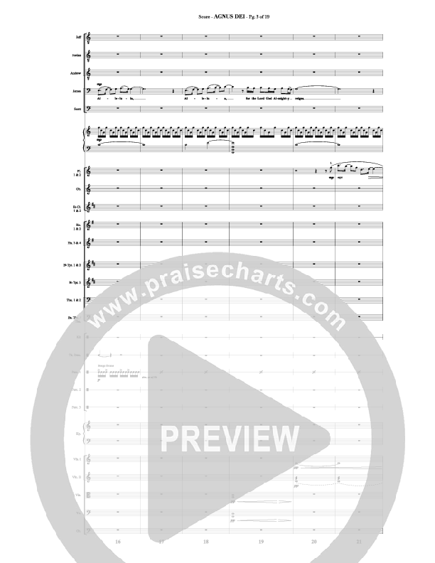 Agnus Dei (with A Mighty Fortress and All Hall The Power Of Jesus Name) Orchestration (Veritas)