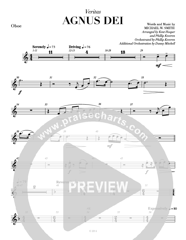 Agnus Dei (with A Mighty Fortress and All Hall The Power Of Jesus Name) Oboe (Veritas)