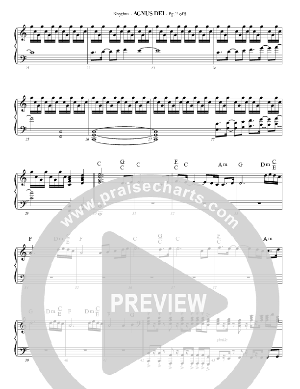 Agnus Dei (with A Mighty Fortress and All Hall The Power Of Jesus Name) Piano Sheet (Veritas)