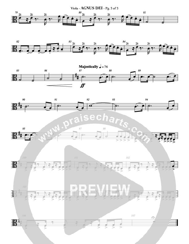 Agnus Dei (with A Mighty Fortress and All Hall The Power Of Jesus Name) Viola (Veritas)