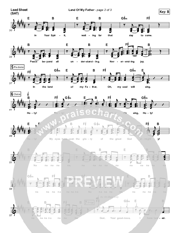 Land Of My Father Lead (SAT) (Matt Maher)