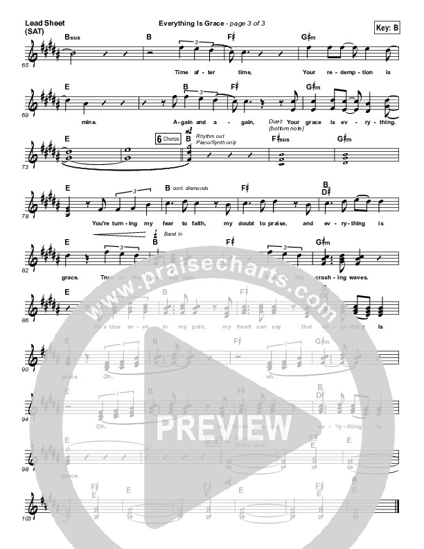 Everything Is Grace Lead (SAT) (Matt Maher)