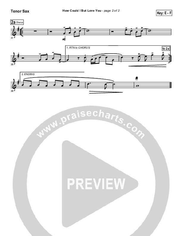 How Could I But Love You Tenor Sax 2 (Tommy Walker)