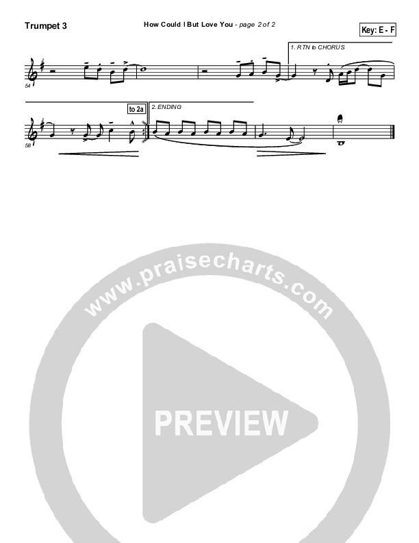 How Could I But Love You Trumpet 3 (Tommy Walker)