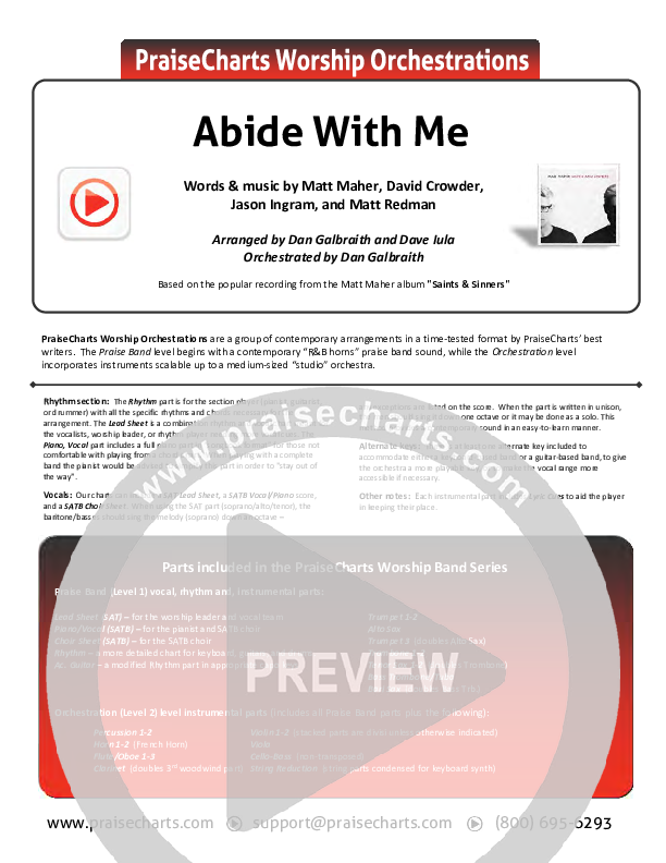 Abide With Me Orchestration (Matt Maher)