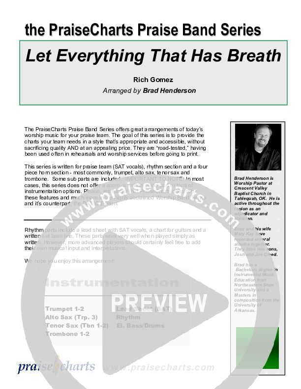 Let Everything That Has Breath Cover Sheet (Ron Kenoly)