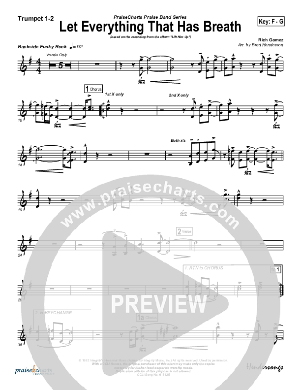 Let Everything That Has Breath Trumpet 1,2 (Ron Kenoly)