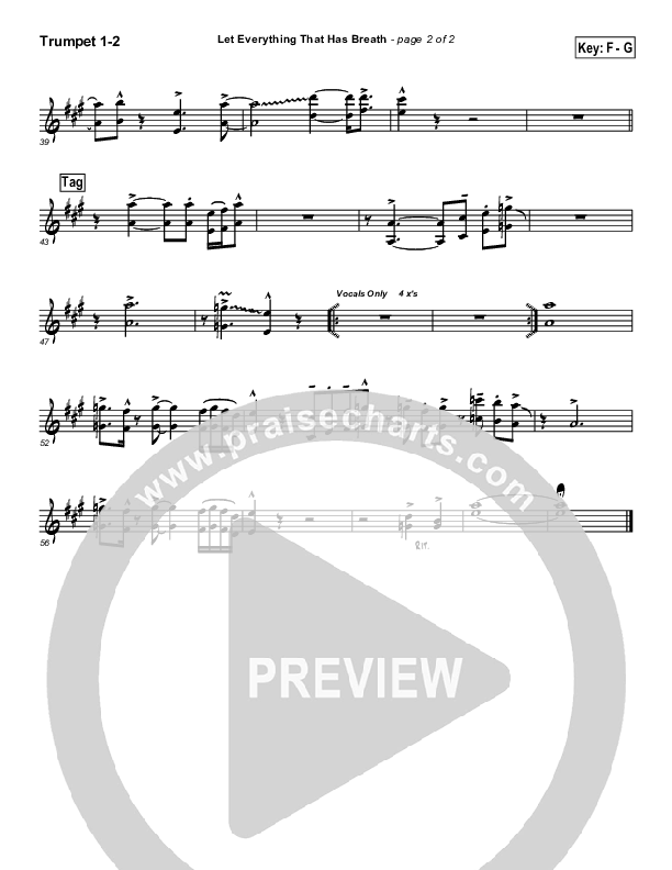 Let Everything That Has Breath Trumpet 1,2 (Ron Kenoly)