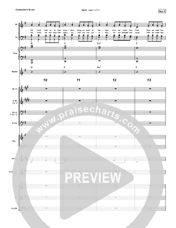 Spirit Conductor's Score (Third Day)