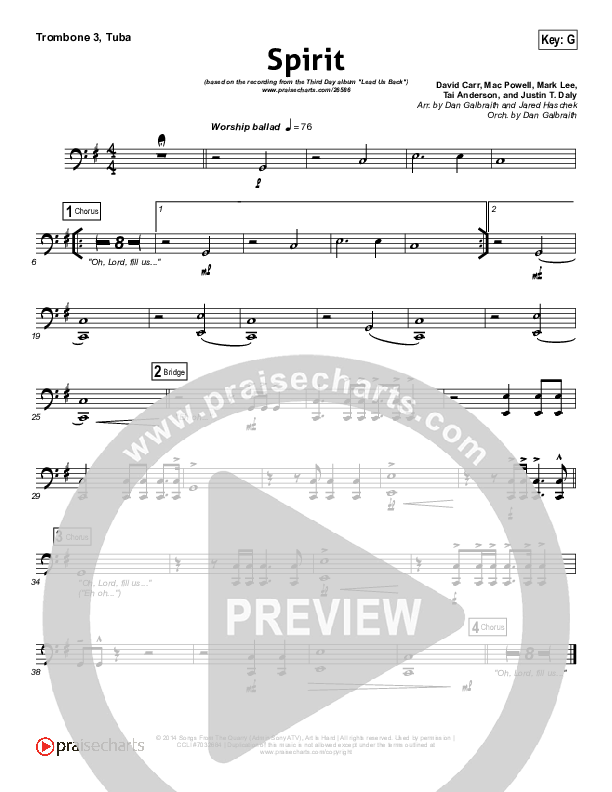 Spirit Trombone 3/Tuba (Third Day)