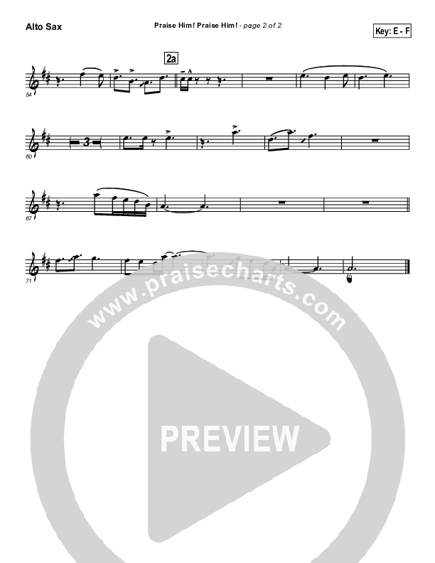 Praise Him Praise Him Alto Sax (Brad Henderson)