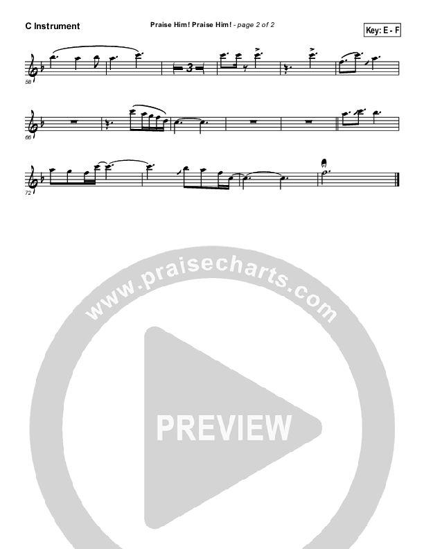 Praise Him Praise Him C Instruments (Brad Henderson)