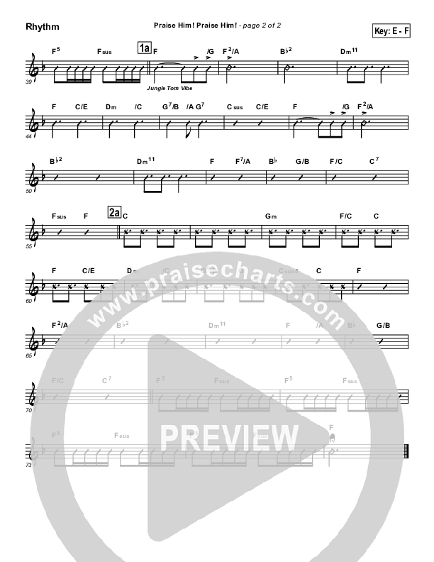 Praise Him Praise Him Rhythm Chart (Brad Henderson)