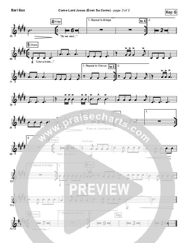 Even So Come Bari Sax (Passion / Chris Tomlin)