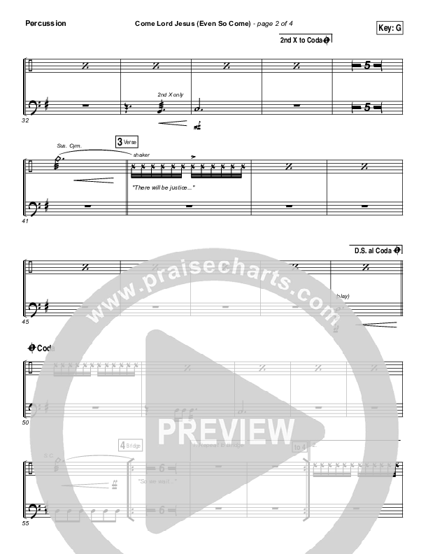 Even So Come Percussion (Passion / Chris Tomlin)