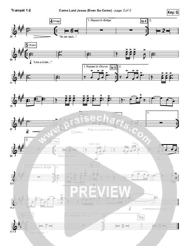 Even So Come Trumpet 1,2 (Passion / Chris Tomlin)