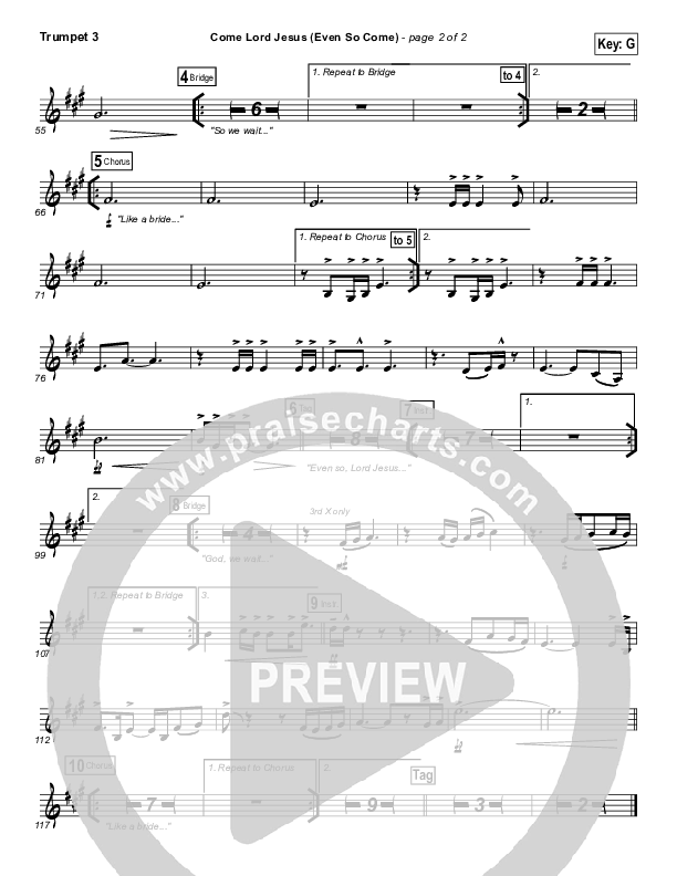 Even So Come Trumpet 3 (Passion / Chris Tomlin)