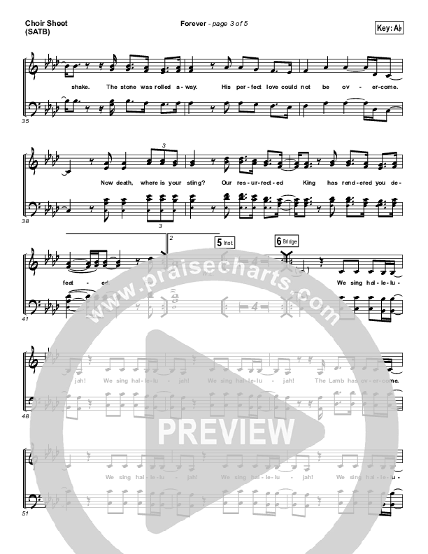 Forever Choir Sheet (SATB) (Passion / Melodie Malone)