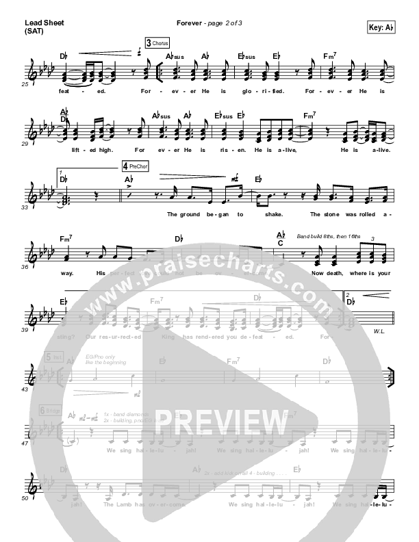 Forever Lead Sheet (SAT) (Passion / Melodie Malone)