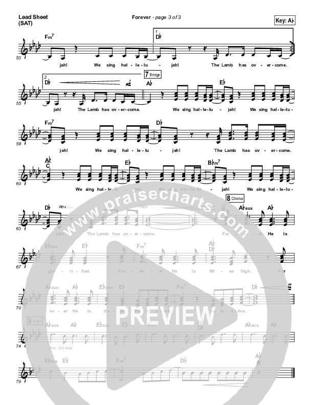 Forever Lead Sheet (SAT) (Passion / Melodie Malone)
